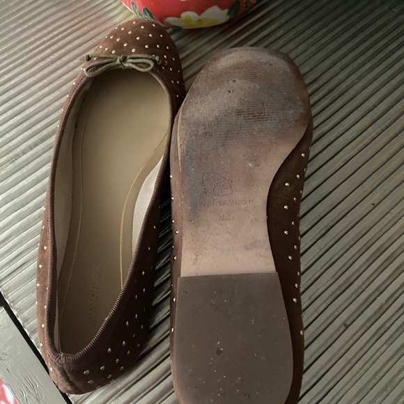 Ann Taylor Studded Suede Ballet Flats - Picture 6 of 6